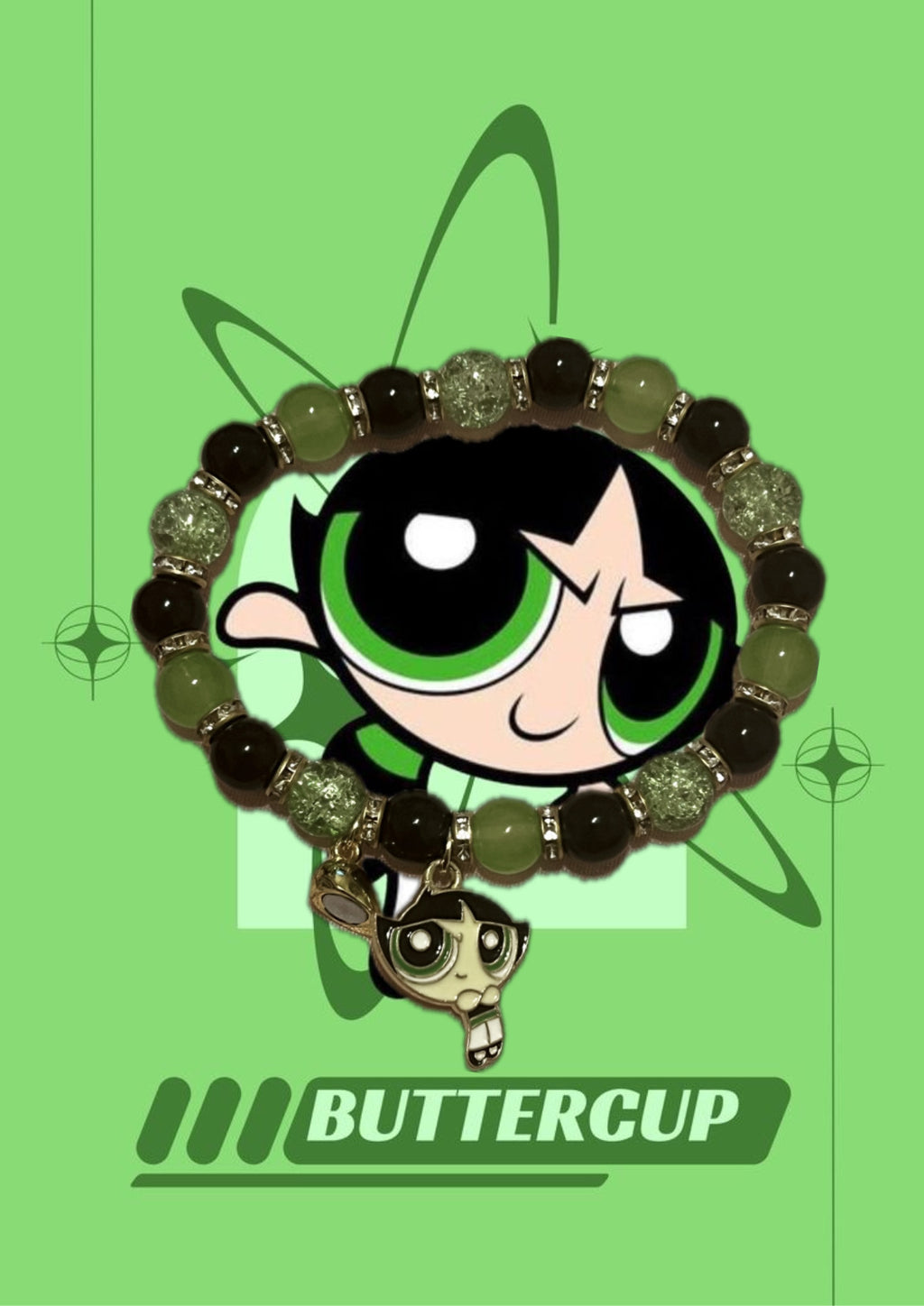 Trio Connecting Powerpuff Girl Bracelets!