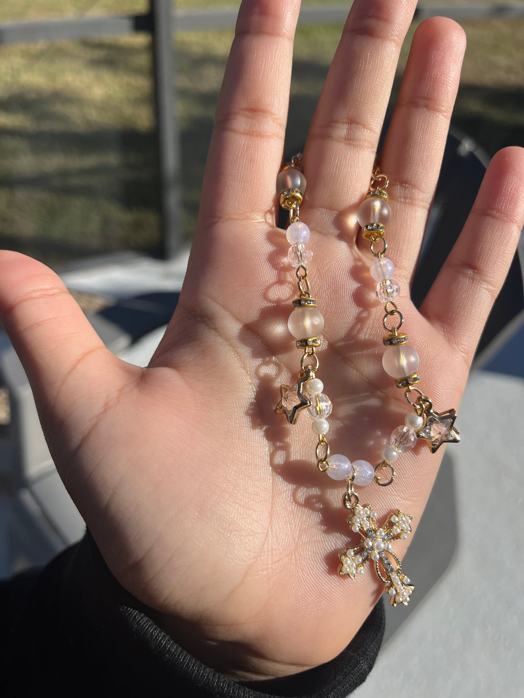 Cross Charm Chain Bracelet