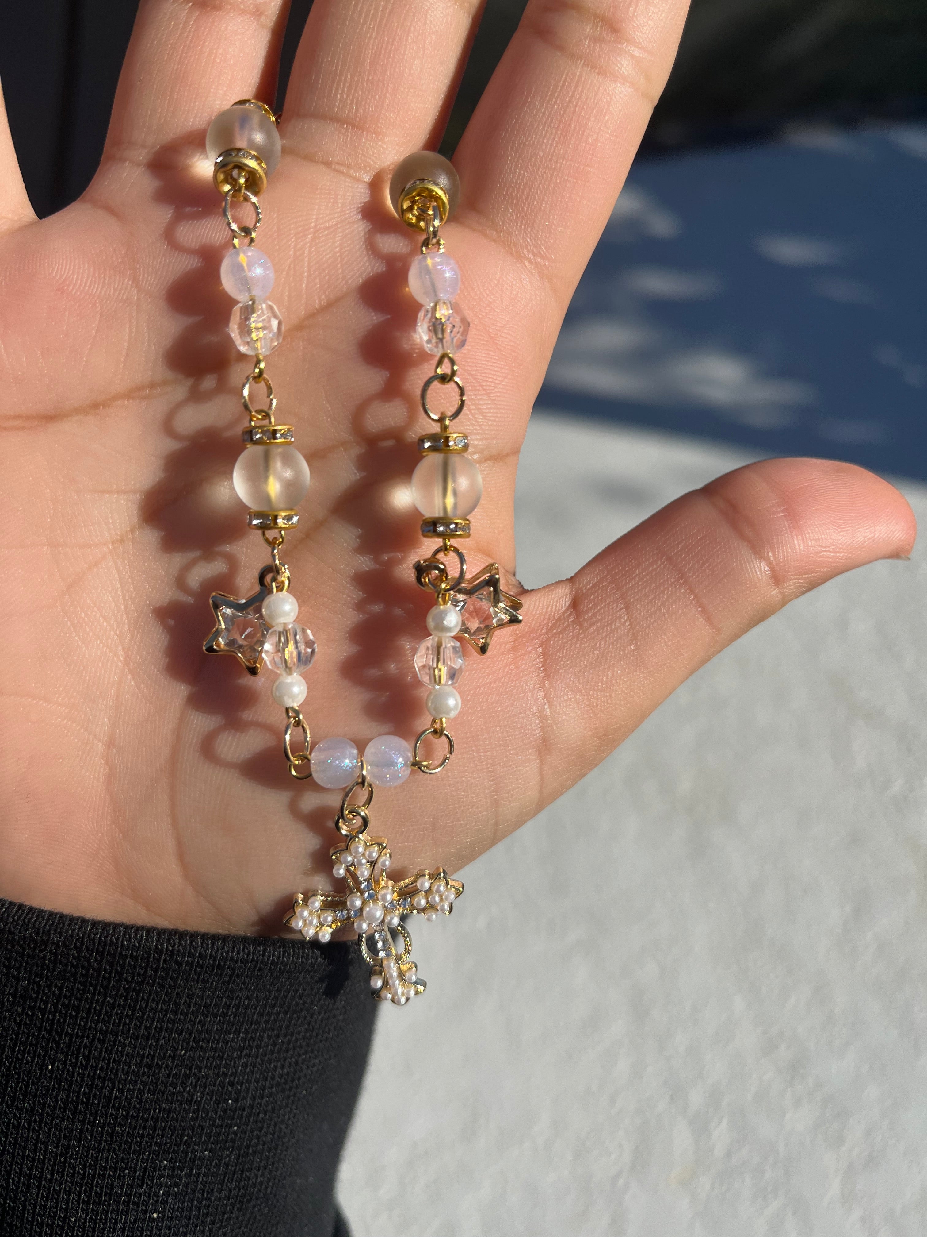 Cross Charm Chain Bracelet