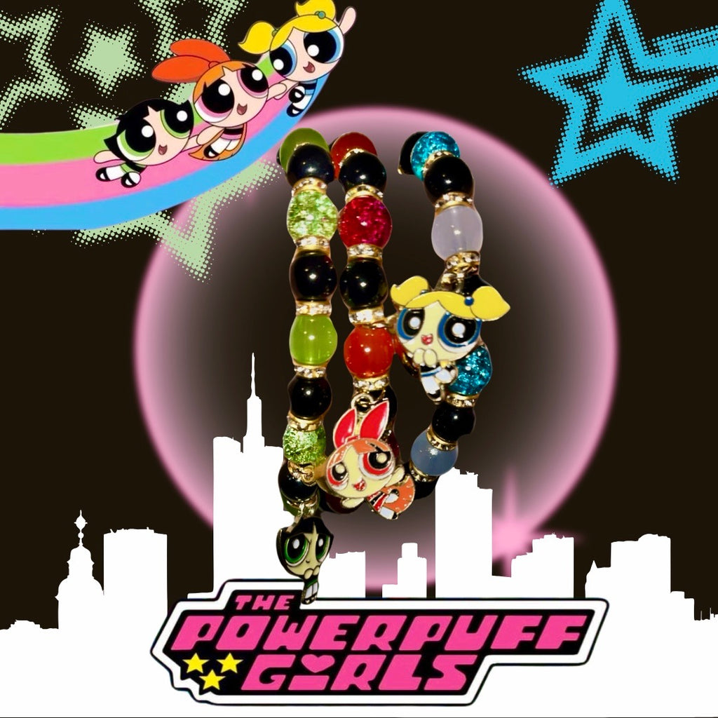 Trio Connecting Powerpuff Girl Bracelets!