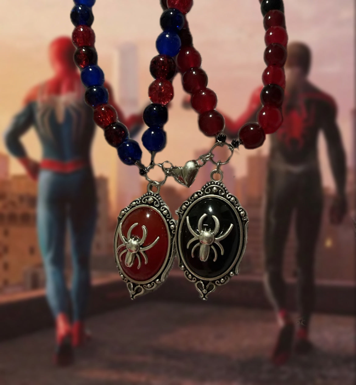 Spidey Couples Connecting necklaces!