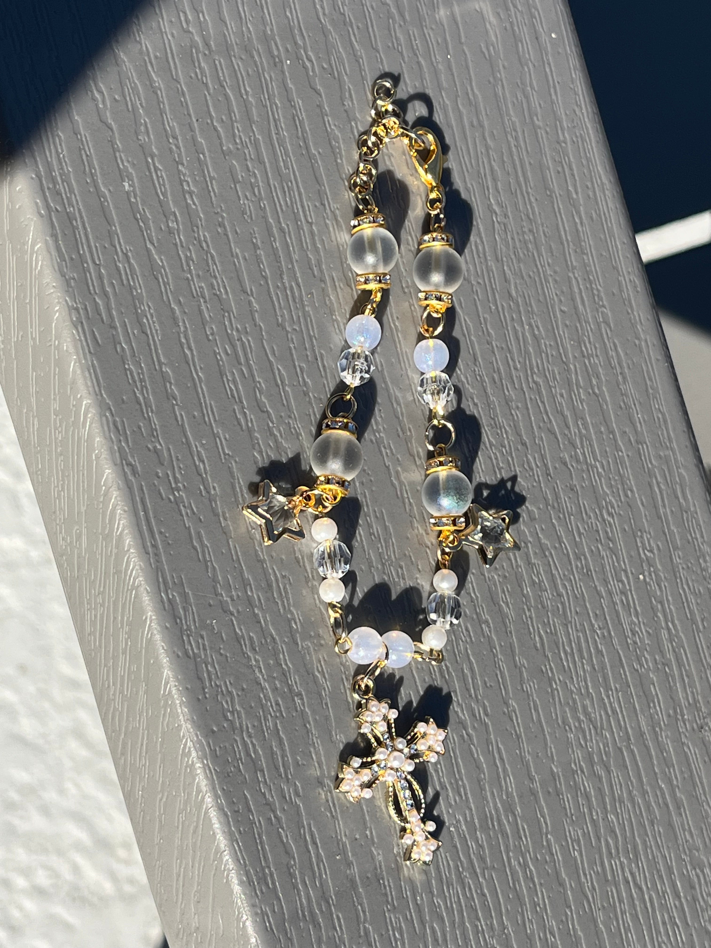 Cross Charm Chain Bracelet